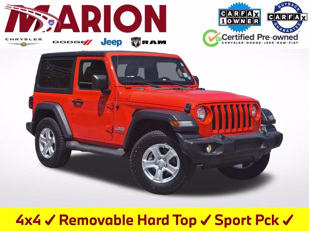2020 Punkn Metallic Clearcoat Jeep Wrangler Sport S 4X4 SUV