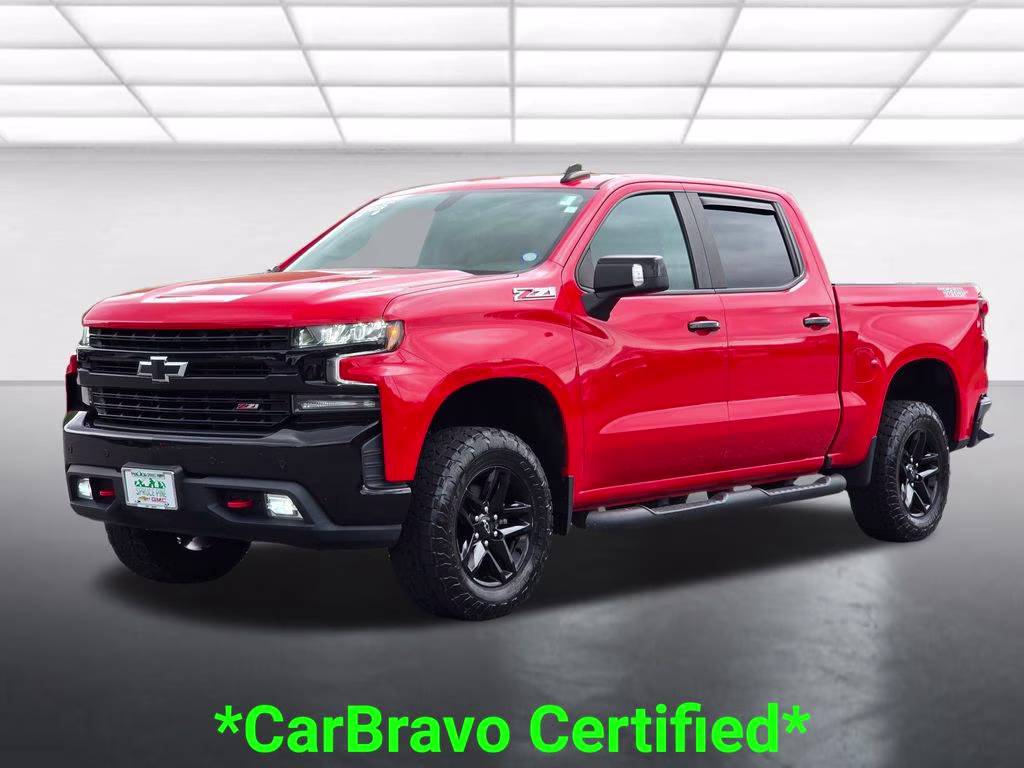 2019 Red Hot Chevrolet Silverado 1500 LT Trail Boss 4X4 Truck