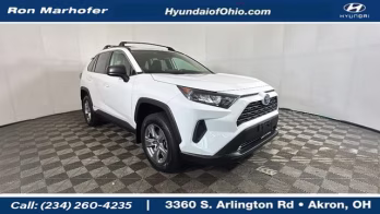 2022 White Toyota RAV4 Hybrid LE AWD SUV