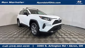 2022 White Toyota RAV4 Hybrid LE AWD SUV
