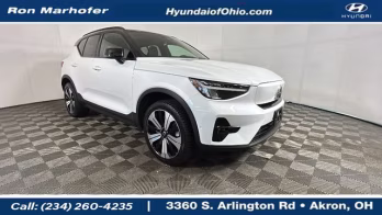 2023 White Volvo XC40 Recharge Pure Electric Twin Plus AWD SUV