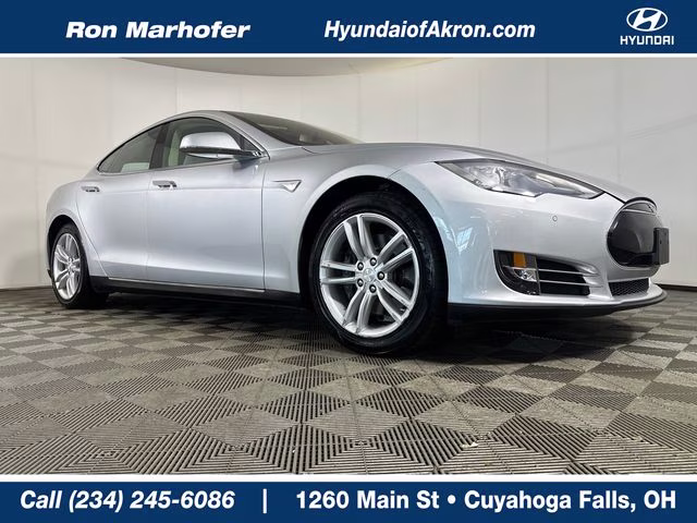2014 Silver Metallic Tesla Model S P85D RWD Hatchback