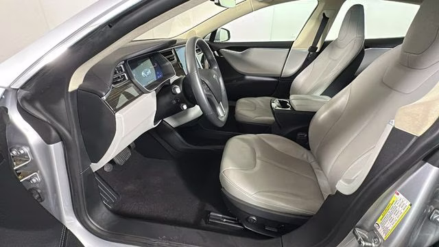 2014 Silver Metallic Tesla Model S P85D RWD Hatchback
