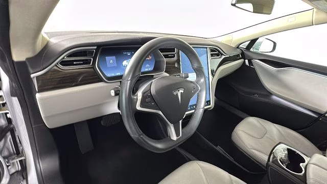 2014 Silver Metallic Tesla Model S P85D RWD Hatchback