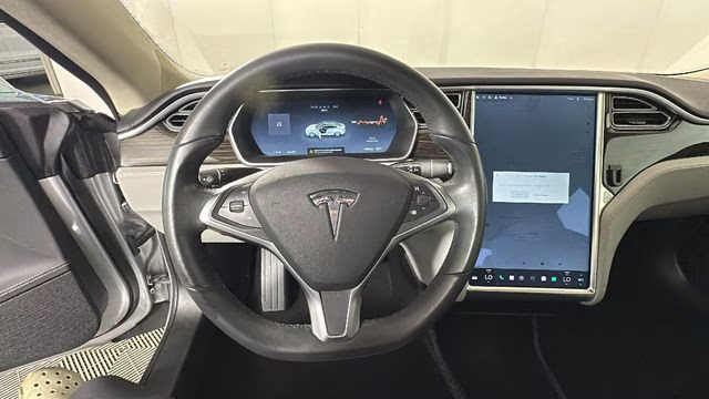 2014 Silver Metallic Tesla Model S P85D RWD Hatchback