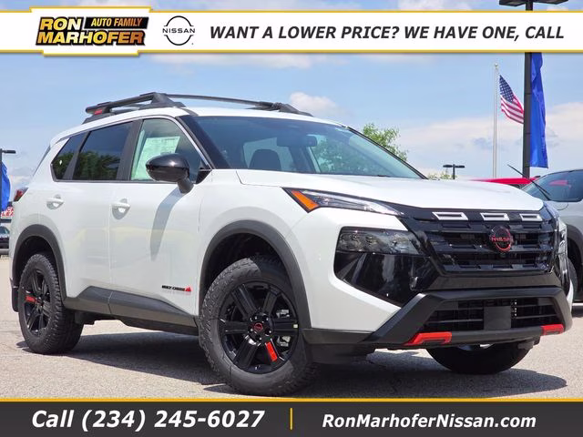2026 Everest White Pearl Tricoat Nissan Rogue Rock Creek AWD SUV