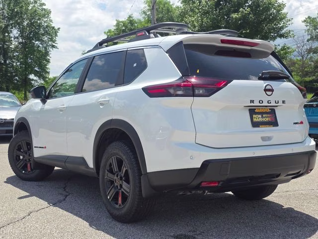 2026 Everest White Pearl Tricoat Nissan Rogue Rock Creek AWD SUV