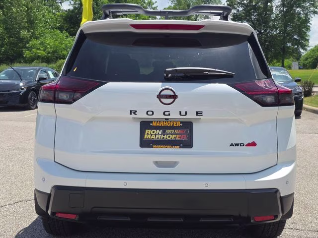 2026 Everest White Pearl Tricoat Nissan Rogue Rock Creek AWD SUV
