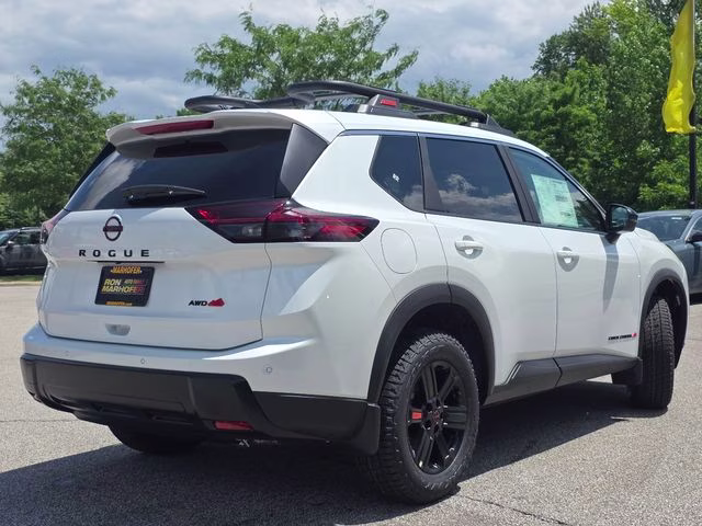 2026 Everest White Pearl Tricoat Nissan Rogue Rock Creek AWD SUV