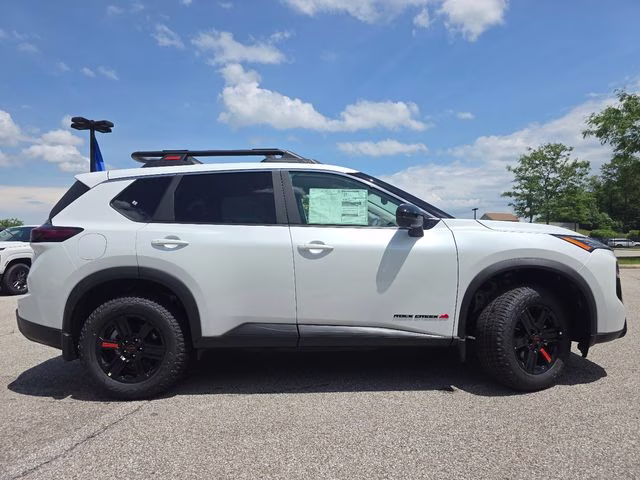 2026 Everest White Pearl Tricoat Nissan Rogue Rock Creek AWD SUV