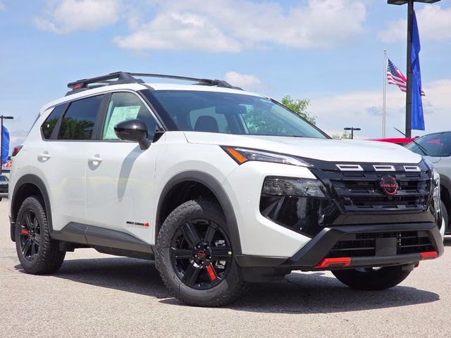 2026 Everest White Pearl Tricoat Nissan Rogue Rock Creek AWD SUV