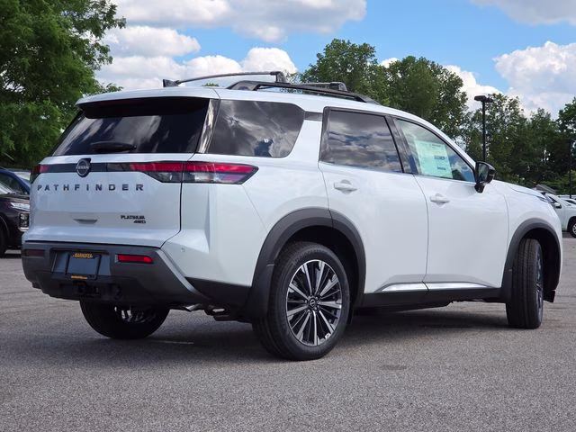 2026 Everest White Pearl Tricoat Nissan Pathfinder Platinum 4X4 SUV