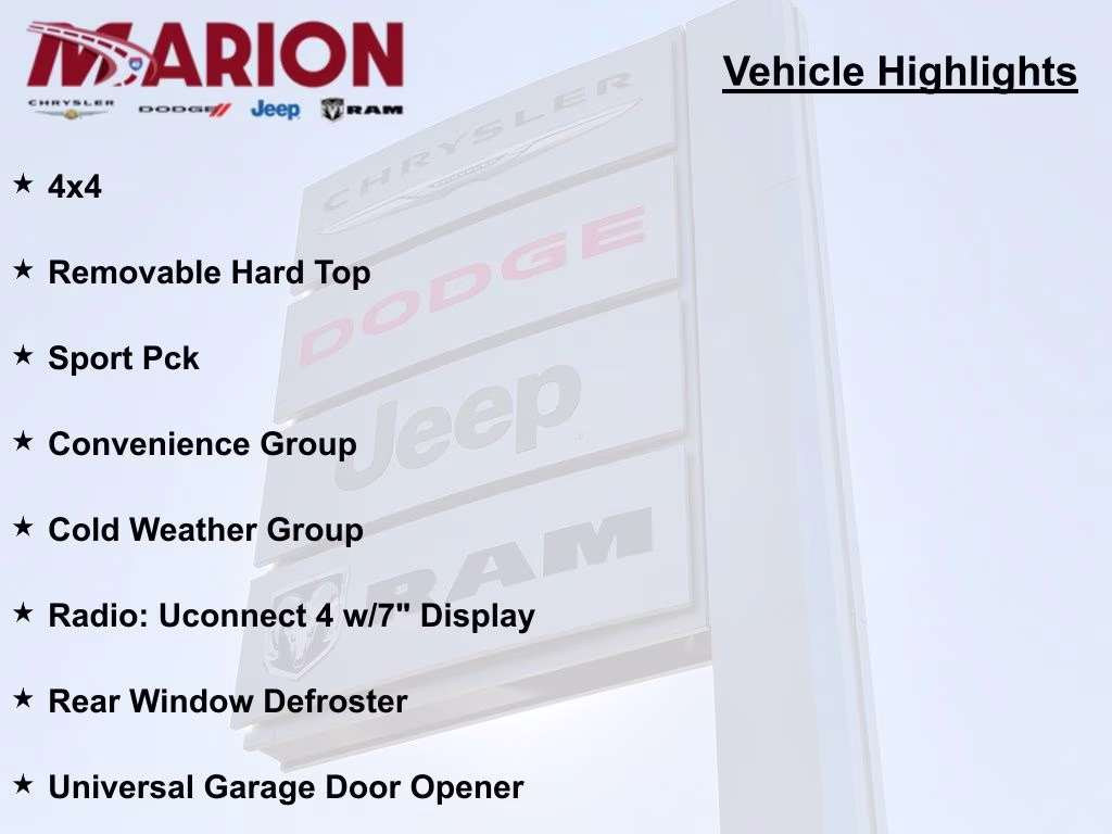 2020 Punkn Metallic Clearcoat Jeep Wrangler Sport S 4X4 SUV