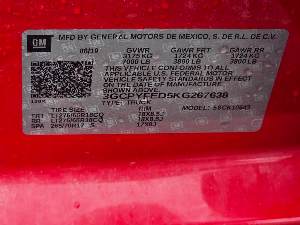 2019 Red Hot Chevrolet Silverado 1500 LT Trail Boss 4X4 Truck