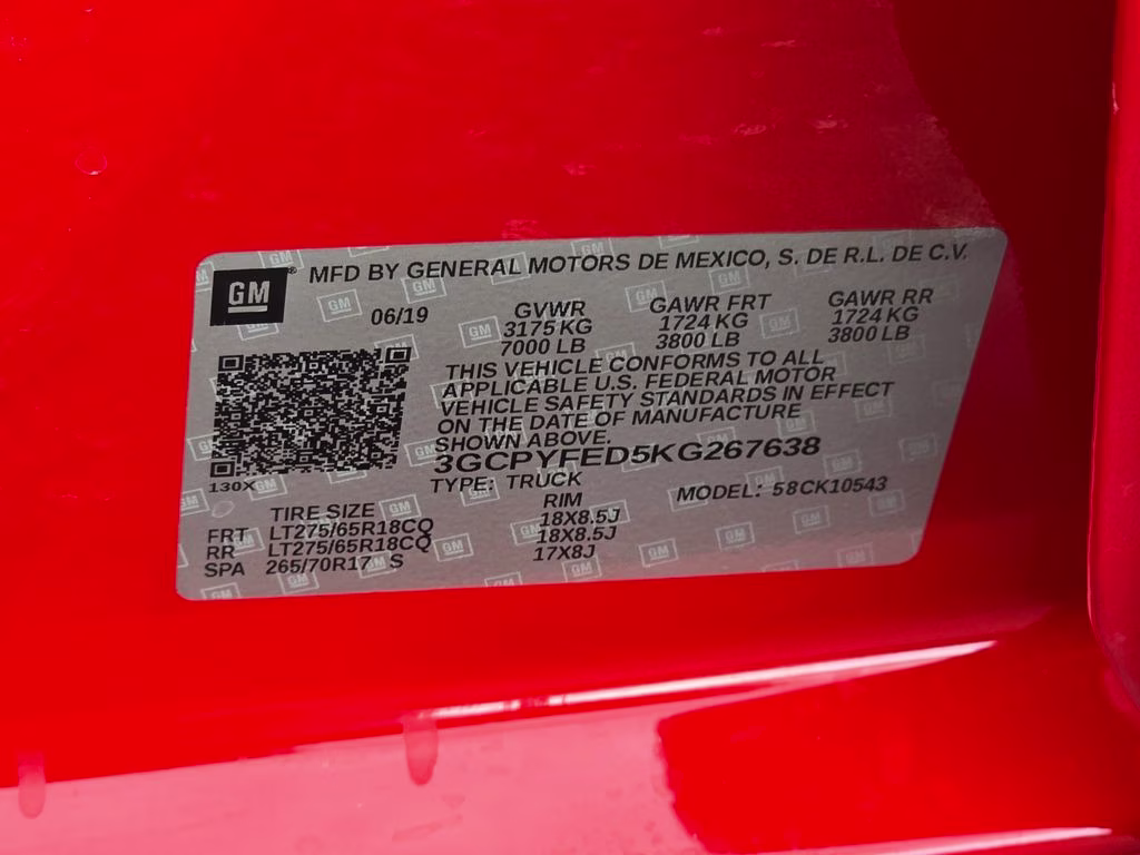 2019 Red Hot Chevrolet Silverado 1500 LT Trail Boss 4X4 Truck