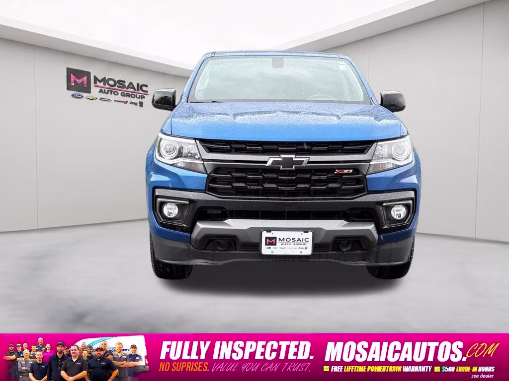 2022 Bright Blue Metallic Chevrolet Colorado Z71 4X4 Truck