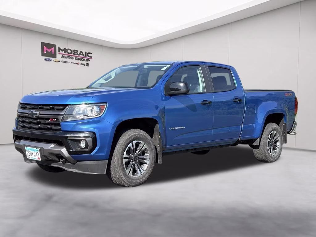 2022 Bright Blue Metallic Chevrolet Colorado Z71 4X4 Truck