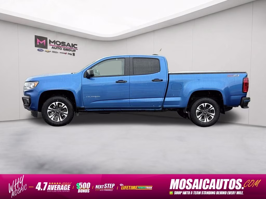 2022 Bright Blue Metallic Chevrolet Colorado Z71 4X4 Truck