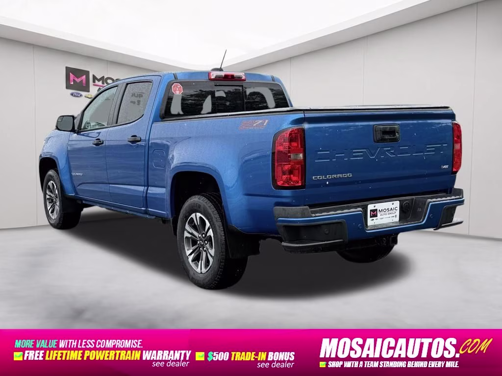 2022 Bright Blue Metallic Chevrolet Colorado Z71 4X4 Truck