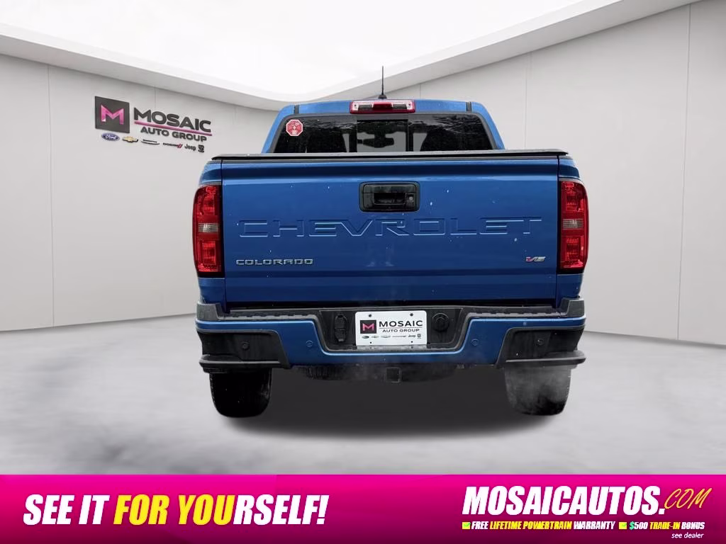 2022 Bright Blue Metallic Chevrolet Colorado Z71 4X4 Truck