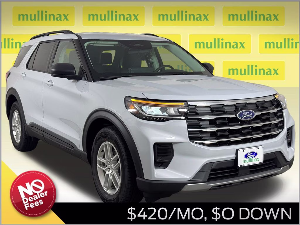 2026 Space White Metallic Ford Explorer Active RWD SUV