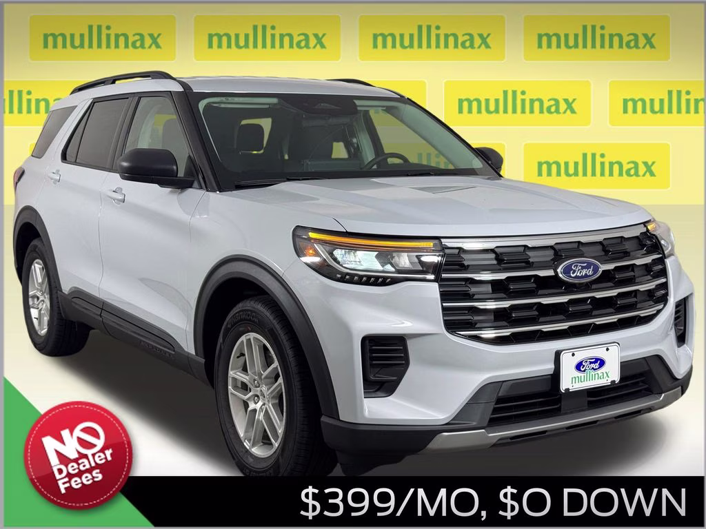 2026 Space White Metallic Ford Explorer Active RWD SUV