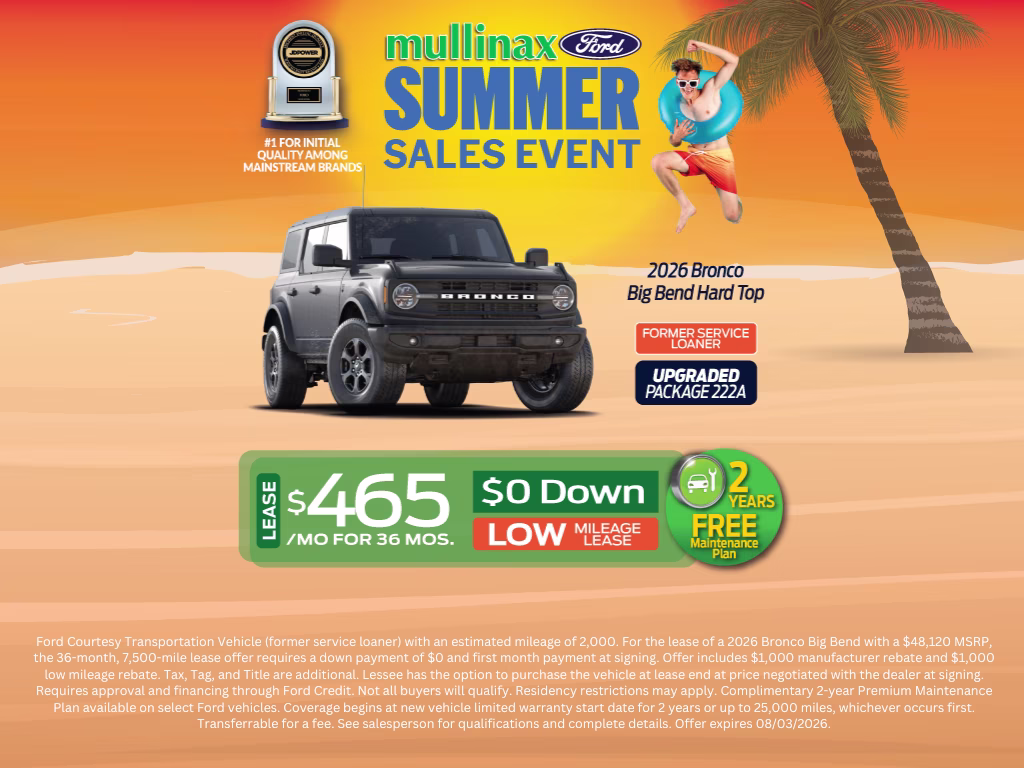 2026 Oxford White Ford Bronco Big Bend 4X4 SUV