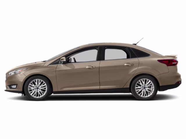 2018 White Gold Metallic Ford Focus Titanium FWD Sedan
