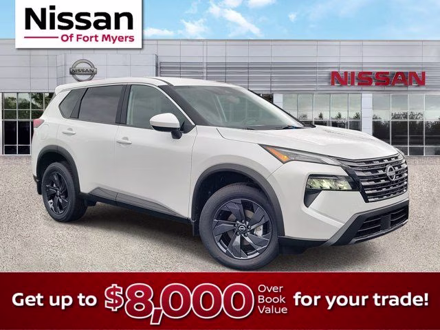 2026 Everest White Pearl Tricoat Nissan Rogue SV FWD SUV
