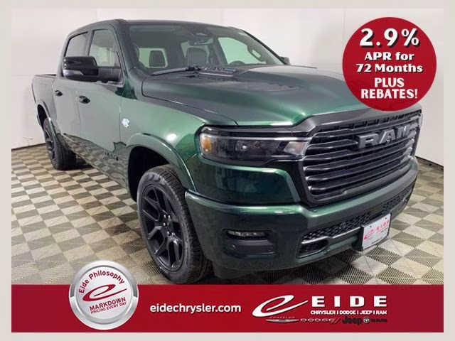 2026 Serrano Green Metallic Ram 1500 Laramie Night Edition 4X4 Truck