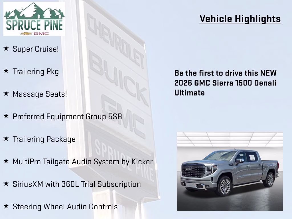 2026 Sterling Metallic GMC Sierra 1500 Denali Ultimate 4X4 Truck