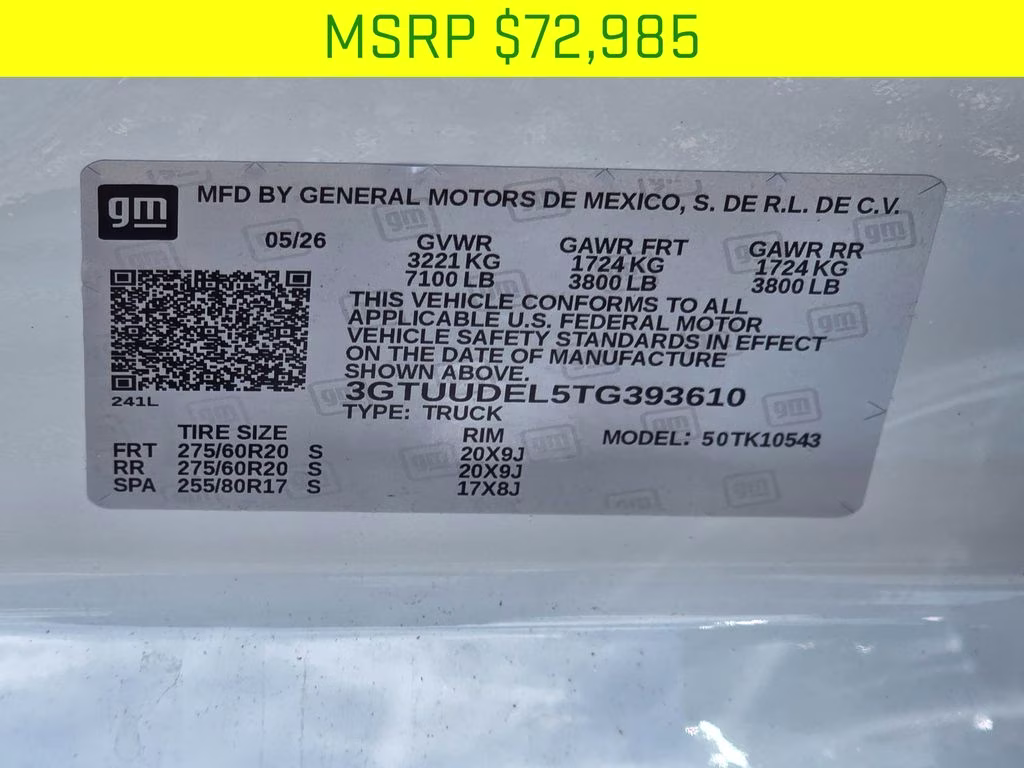 2026 Glacier White Tricoat GMC Sierra 1500 SLT 4X4 Truck