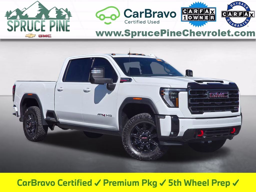 2025 Summit White GMC Sierra 2500HD AT4 4X4 Truck