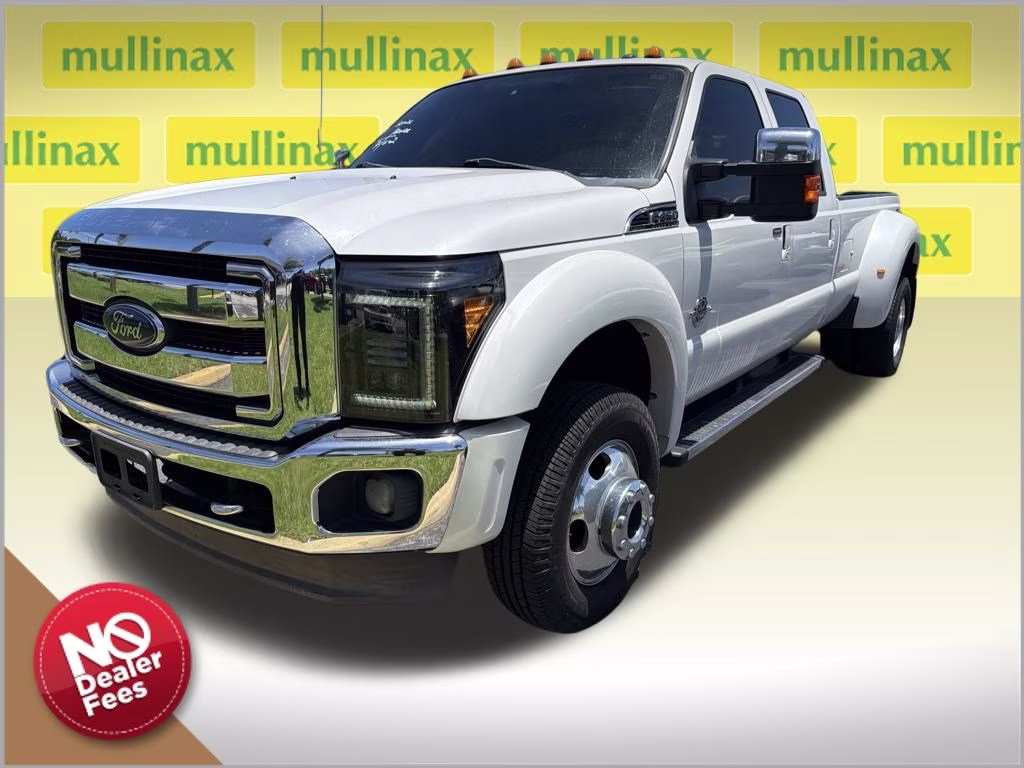 2012 White Platinum Clearcoat Metallic Ford Super Duty F-450 DRW Lariat 4X4 Truck