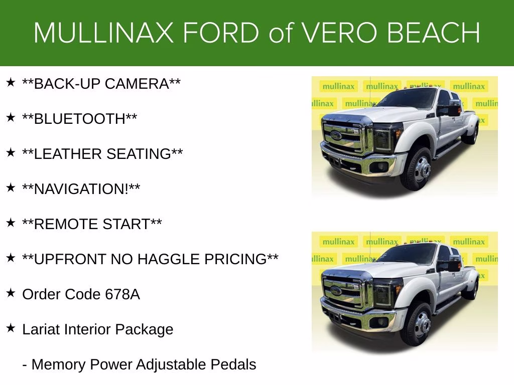 2012 White Platinum Clearcoat Metallic Ford Super Duty F-450 DRW Lariat 4X4 Truck