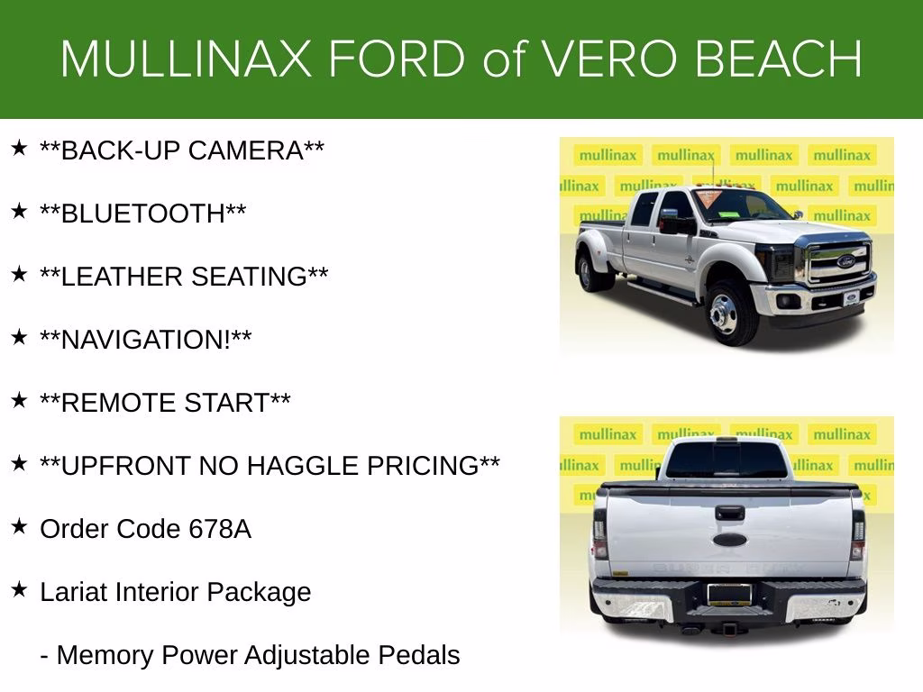 2012 White Platinum Clearcoat Metallic Ford Super Duty F-450 DRW Lariat 4X4 Truck