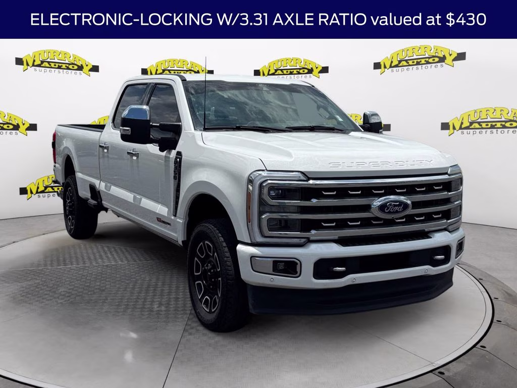 2024 White Metallic Ford Super Duty F-350 SRW Platinum 4X4 Truck