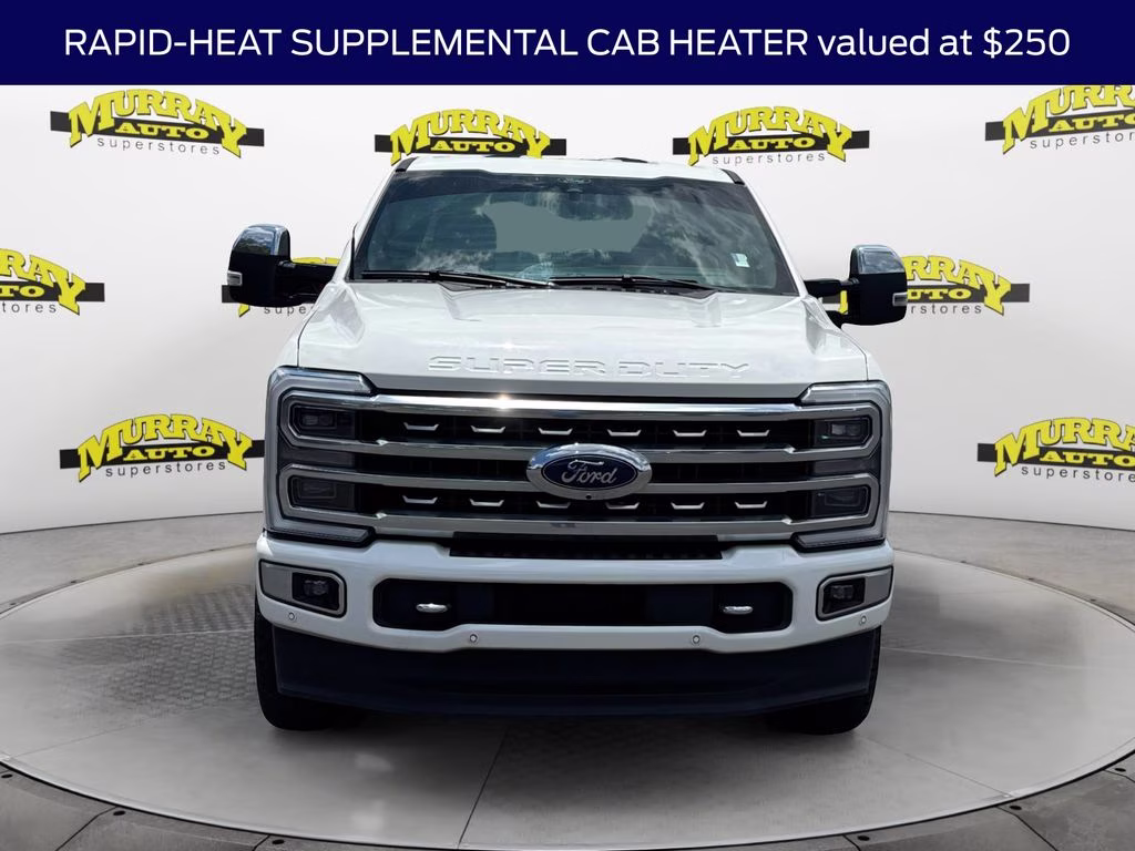 2024 White Metallic Ford Super Duty F-350 SRW Platinum 4X4 Truck