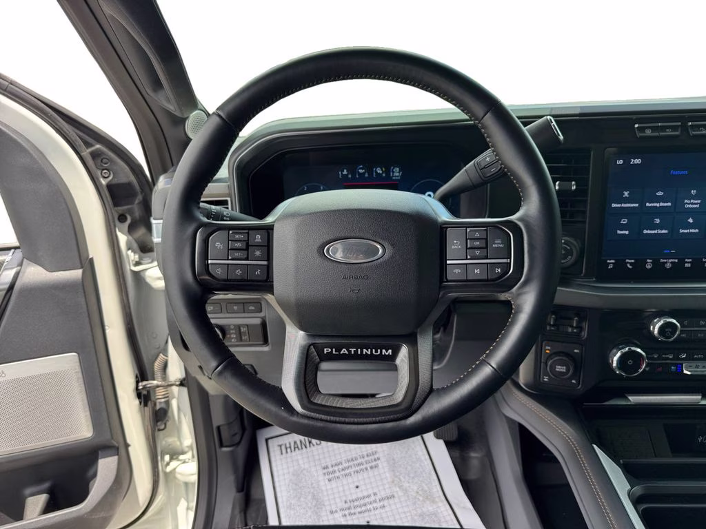 2024 White Metallic Ford Super Duty F-350 SRW Platinum 4X4 Truck