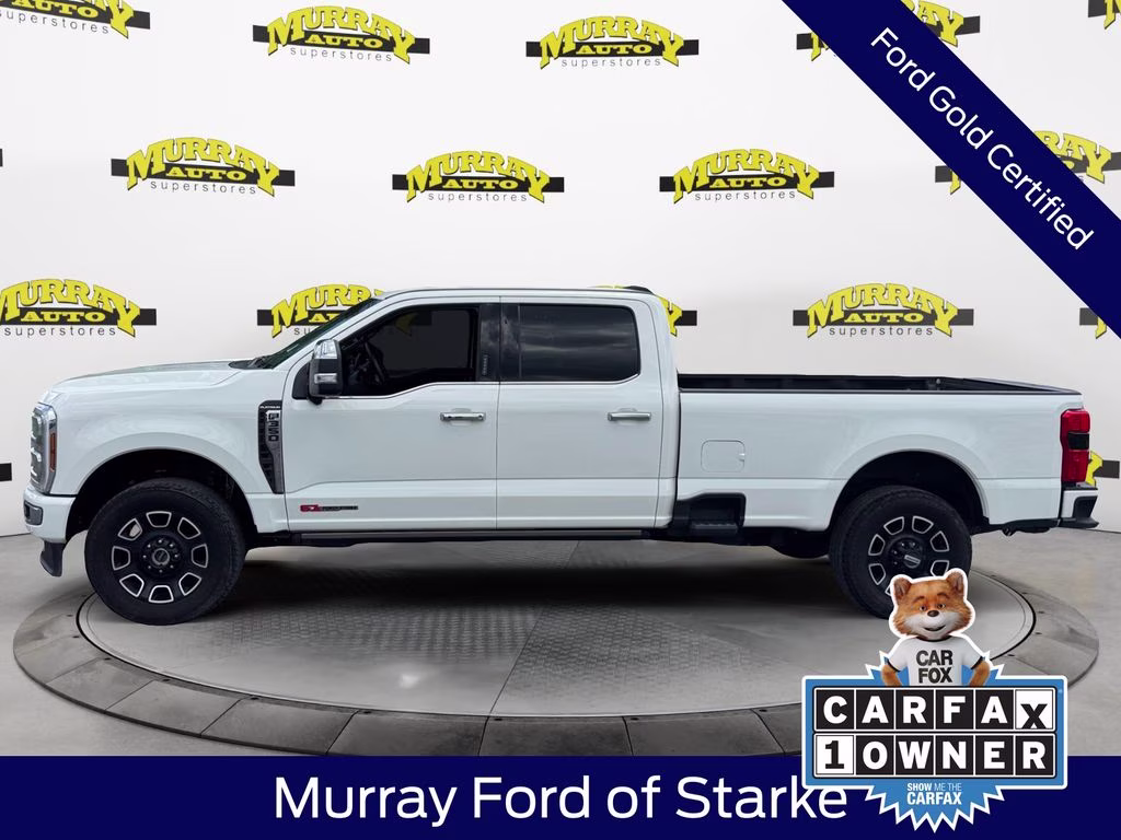 2024 White Metallic Ford Super Duty F-350 SRW Platinum 4X4 Truck