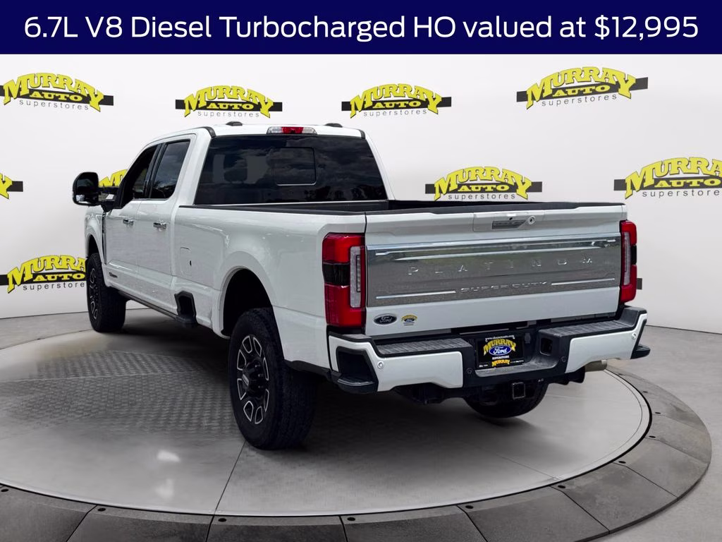 2024 White Metallic Ford Super Duty F-350 SRW Platinum 4X4 Truck