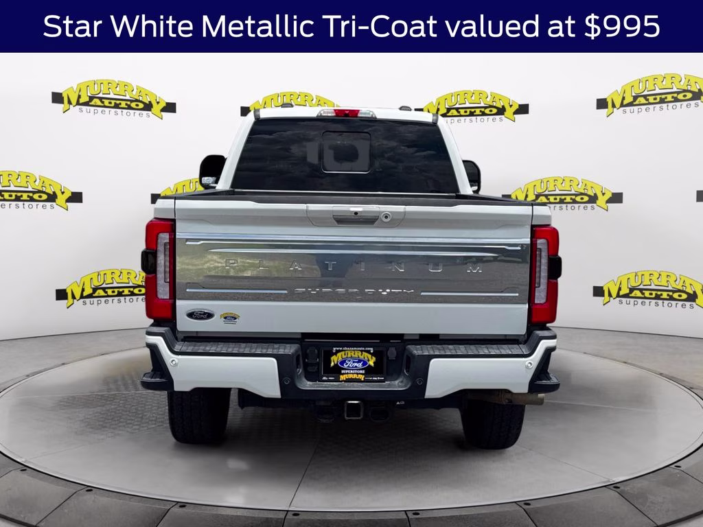 2024 White Metallic Ford Super Duty F-350 SRW Platinum 4X4 Truck