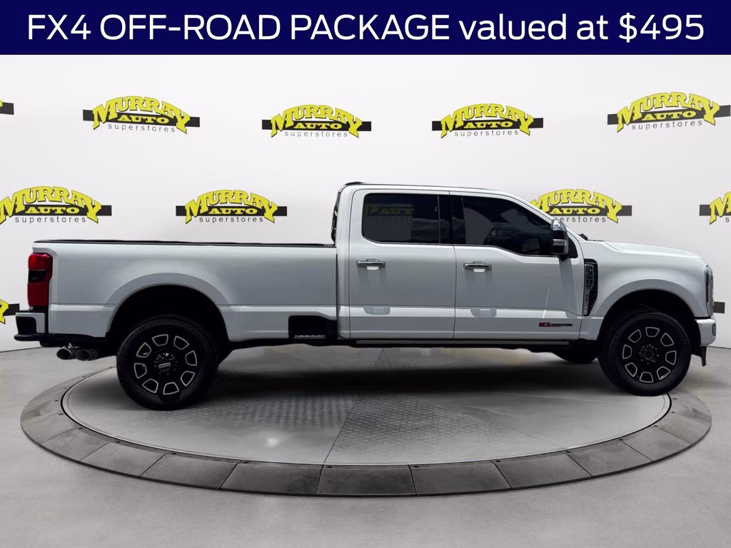 2024 White Metallic Ford Super Duty F-350 SRW Platinum 4X4 Truck
