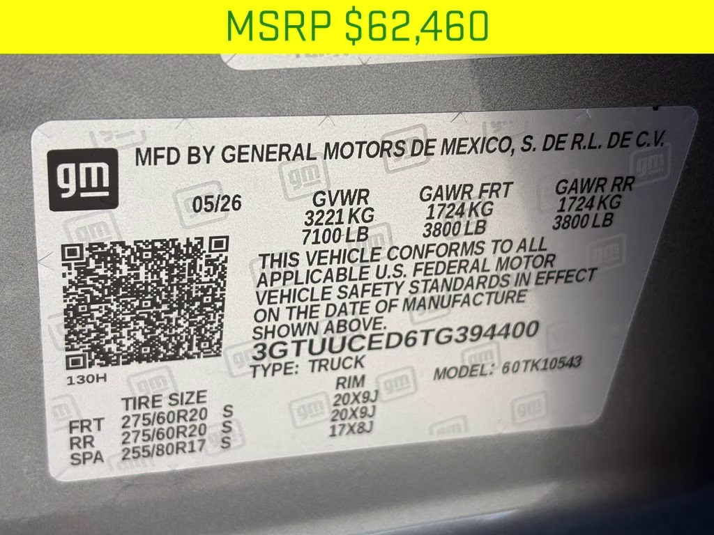 2026 Sterling Metallic GMC Sierra 1500 Elevation 4X4 Truck