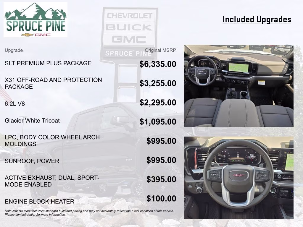2026 Glacier White Tricoat GMC Sierra 1500 SLT 4X4 Truck
