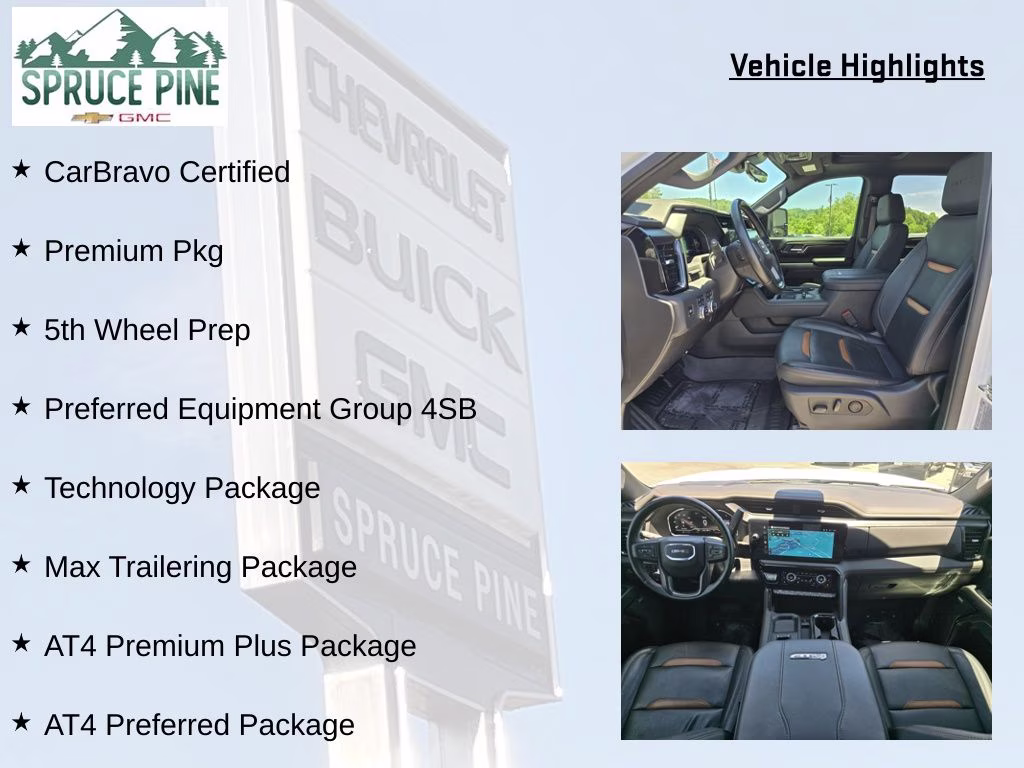2025 Summit White GMC Sierra 2500HD AT4 4X4 Truck