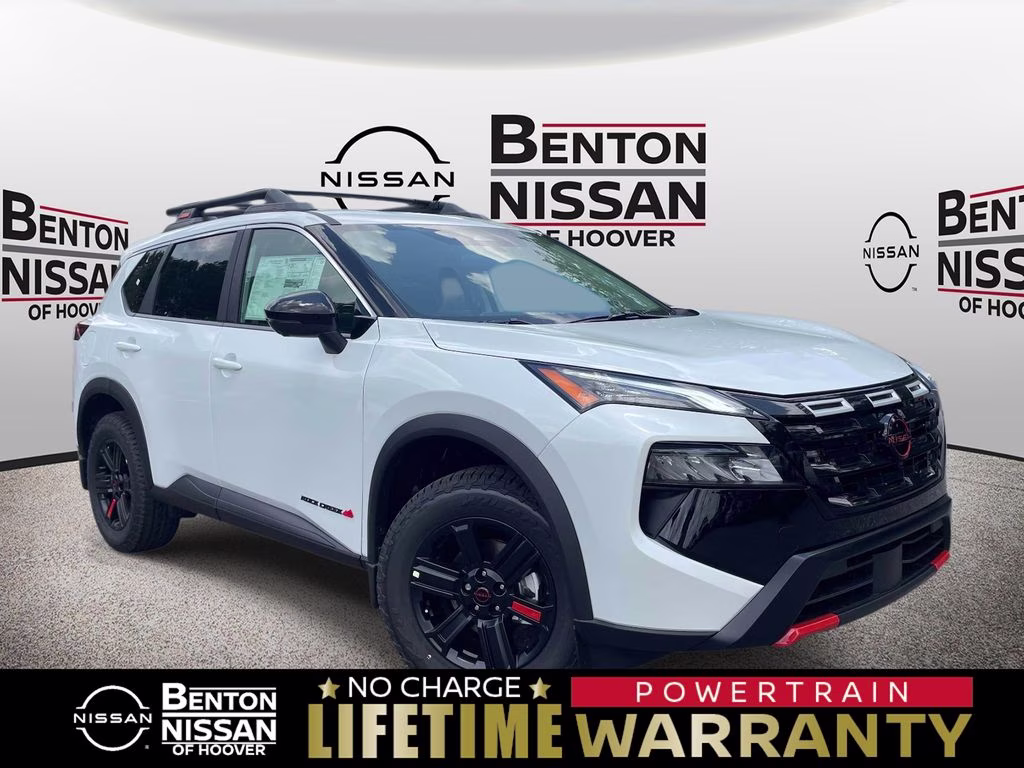 2026 Everest White Pearl Tricoat Nissan Rogue Rock Creek AWD SUV
