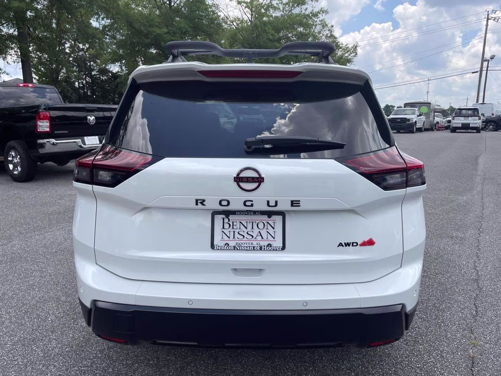 2026 Everest White Pearl Tricoat Nissan Rogue Rock Creek AWD SUV