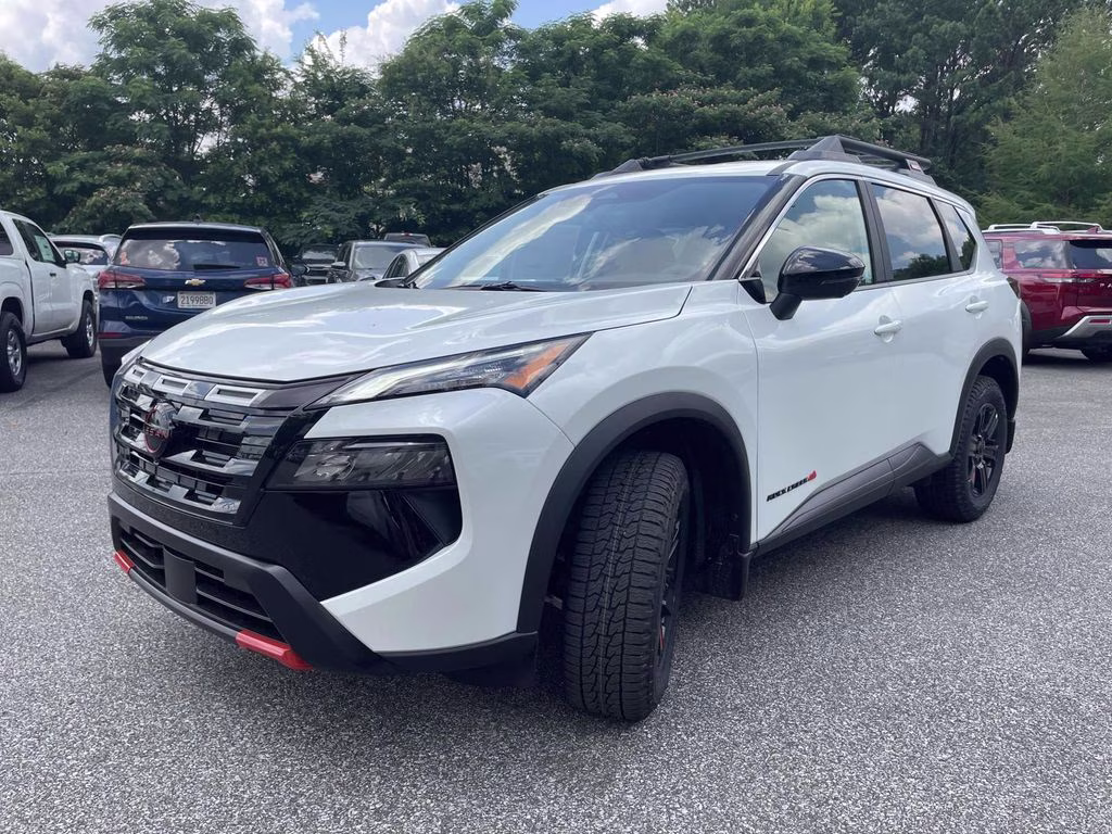 2026 Everest White Pearl Tricoat Nissan Rogue Rock Creek AWD SUV