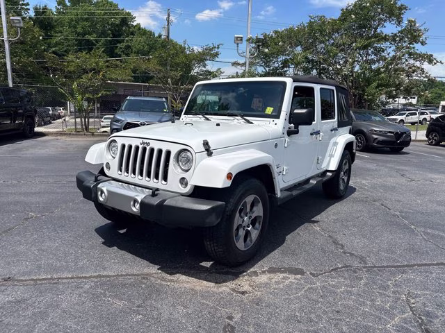 2017 Bright White Clearcoat Jeep Wrangler Unlimited Sahara 4X4 Convertible